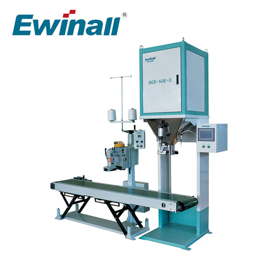 Ewinall DCS-50E-C Rice Bagging Machine 25kg 50kg Packing Pkg Machine.